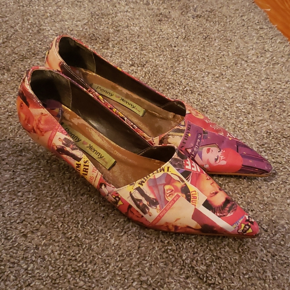 Rare Vintage Penny Loves Kenny Pumps Size 8.5